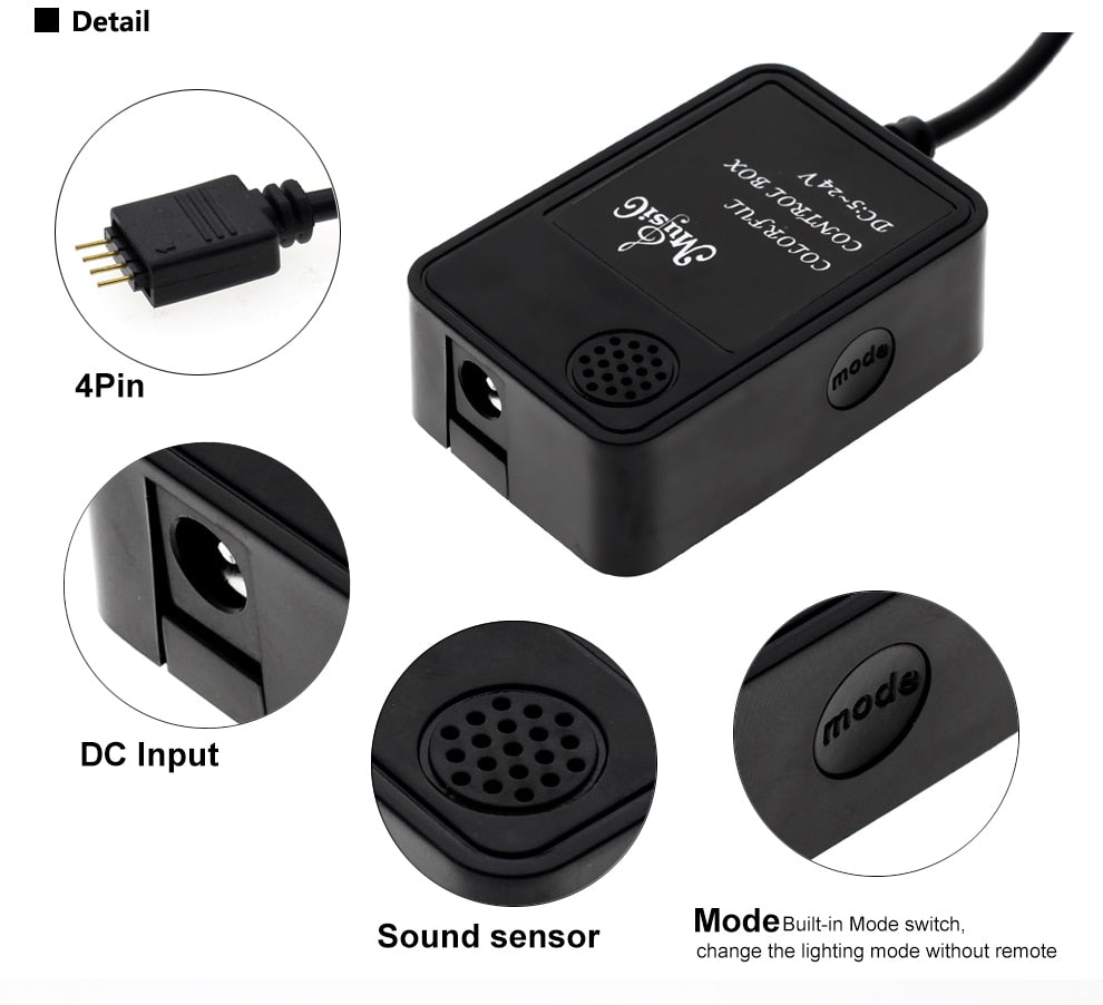 USB LED Strip 5050 RGB Changeable 5V Waterproof / No Waterproof  with USB Controller Set DIY TV Decoration LED Light.