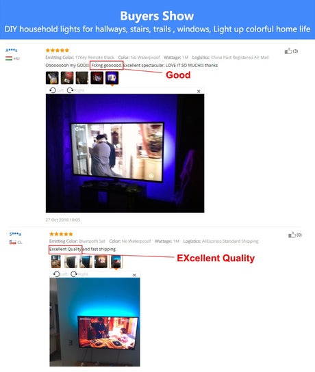 USB LED Strip 5050 RGB Changeable 5V Waterproof / No Waterproof  with USB Controller Set DIY TV Decoration LED Light.