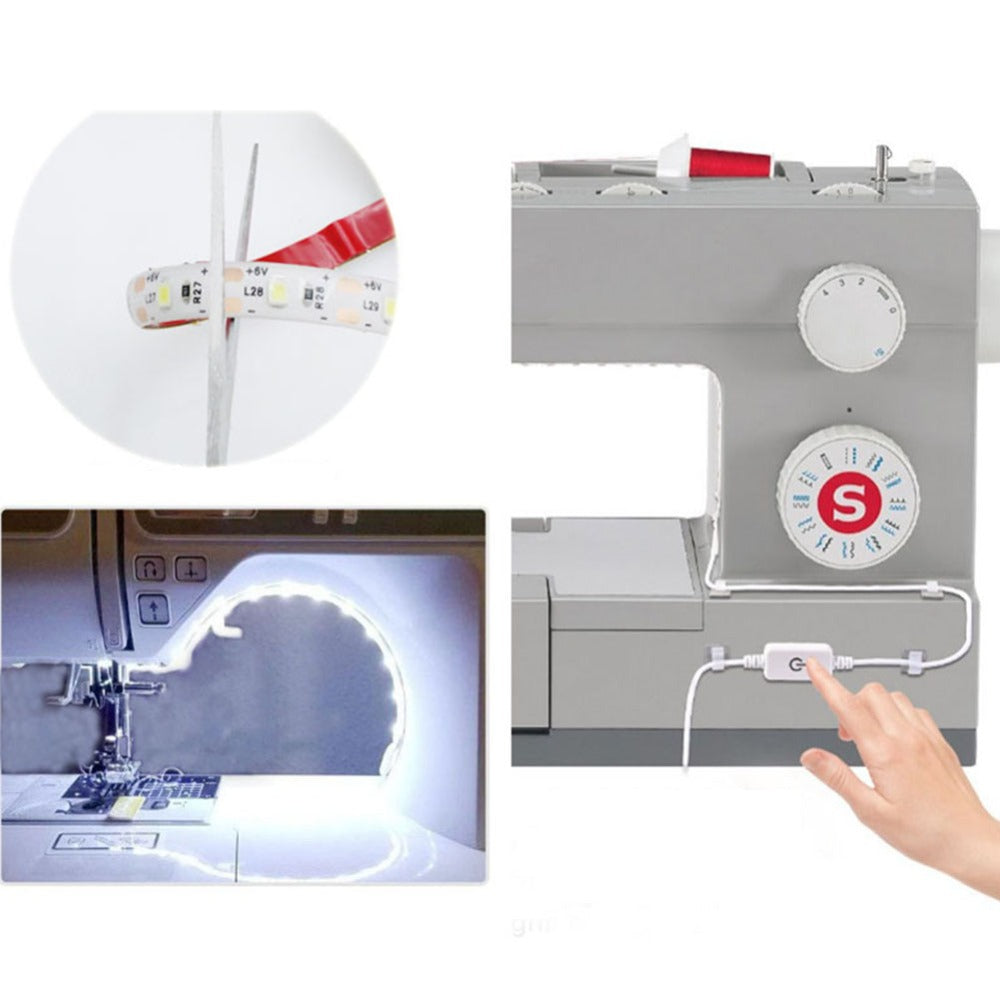 Sewing Machine LED Light Strip Light Kit DC5V Flexible USB Sewing Light 30cm Industrial Machine Working LED Lights