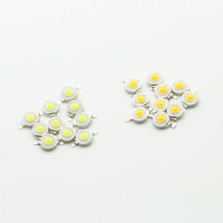 Full Wattage 10Pcs/Lot Real 1W 3W High Power LED Lamp Bulb Diode SMD 100-220LM LED Light Chip For Lawn Ceiling Spot light Downlight