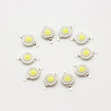 Full Wattage 10Pcs/Lot Real 1W 3W High Power LED Lamp Bulb Diode SMD 100-220LM LED Light Chip For Lawn Ceiling Spot light Downlight