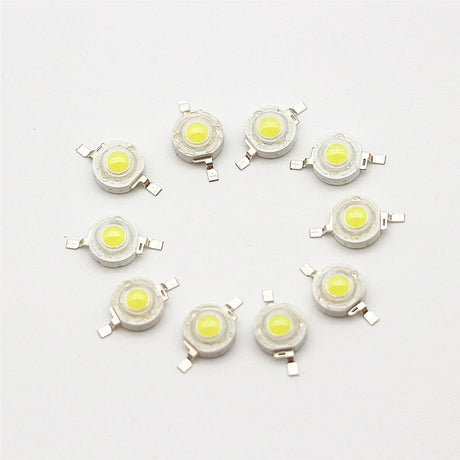 Full Wattage 10Pcs/Lot Real 1W 3W High Power LED Lamp Bulb Diode SMD 100-220LM LED Light Chip For Lawn Ceiling Spot light Downlight