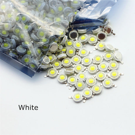 Full Wattage 10Pcs/Lot Real 1W 3W High Power LED Lamp Bulb Diode SMD 100-220LM LED Light Chip For Lawn Ceiling Spot light Downlight