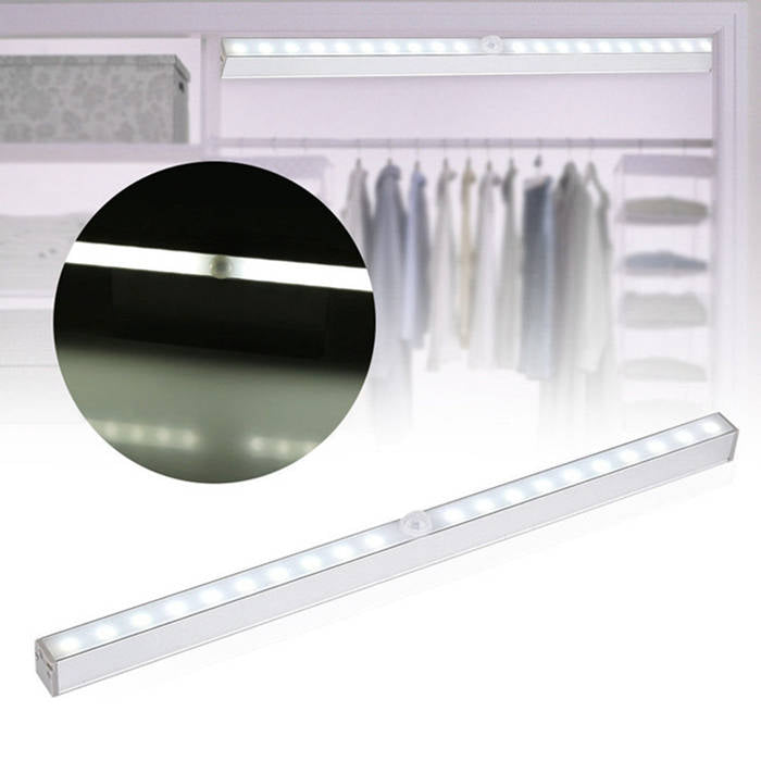 Battery Power 20 LED Infrared PIR Motion Sensor Night Light Cabinet Wardrobe Closet Night Light With Motion Sensor Auto/On/Off