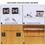 Battery Power 20 LED Infrared PIR Motion Sensor Night Light Cabinet Wardrobe Closet Night Light With Motion Sensor Auto/On/Off