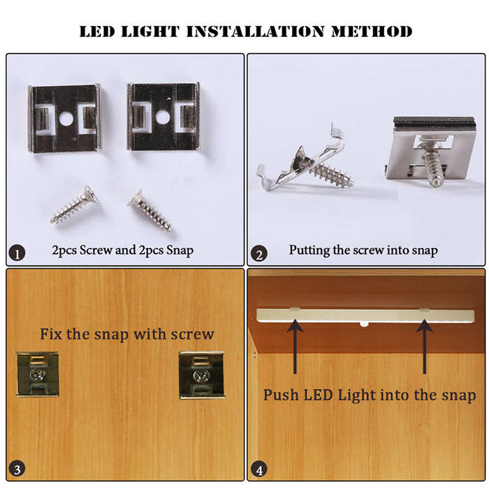 Battery Power 20 LED Infrared PIR Motion Sensor Night Light Cabinet Wardrobe Closet Night Light With Motion Sensor Auto/On/Off