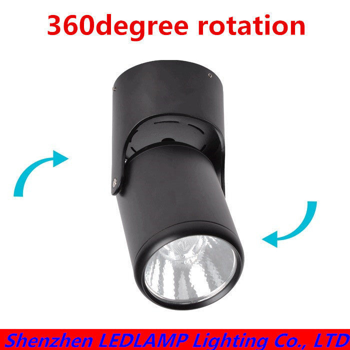 Led downlights 10W 20W COB Surface Mounted Ceiling Spot light 360 degree Rotation Ceiling Downlight White AC85-265V