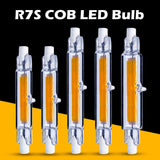R7S COB LED Lamp Bulb Glass Tube for Replace Halogen Light Spot Light 78mm 118mm AC 220V 230V 5W 9W 13W Energy Saving
