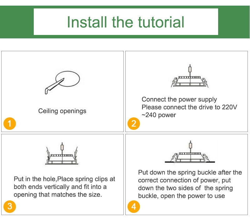 Kaguyahime LED Downlight 3W 5W 9W 15W 18W Silver White Ultra Thin Downlight AC110V 220V 240V Round Recessed LED Spot Lighting