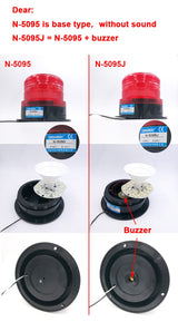 N-5095/5095J 5188 Indicator light LED Emergency lighting lamp Signal Warning light Security Alarm DC 12V 24V AC220V