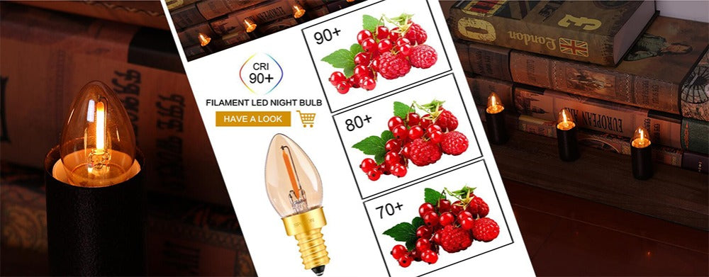 E14 Led Dimmable Bulb E12 E14 220V 0.5W 1W 2W LED Lamp LED Filament Night Light Chandelier LED Edison Bulbs C7 T20 T22