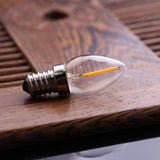E14 Led Dimmable Bulb E12 E14 220V 0.5W 1W 2W LED Lamp LED Filament Night Light Chandelier LED Edison Bulbs C7 T20 T22