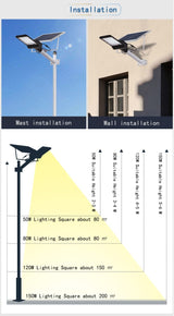 Led Solar Street Light Waterproof Outdoor Solar Light 100W Led Solar Lamp Outdoor Solar Led Lights For Plaza Garden Street