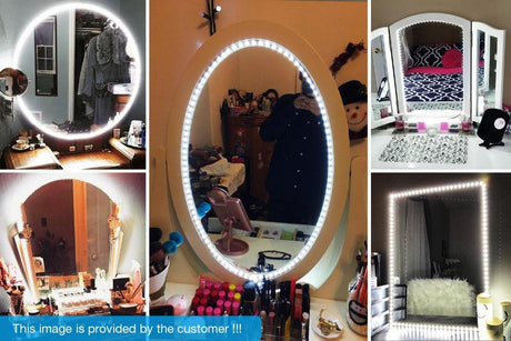 1 Set 300 LEDs Makeup Mirror Vanity Mirror Light with Dimmer Power Supply For Dressing Table With Manual Makeup Mirror Lights - LED Lights For Sale : Affordable LED Solutions : Wholesale Prices
