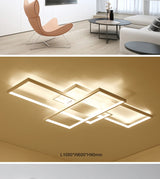 Black/White LED Ceiling Chandelier For Living Study Room Bedroom Aluminum Modern Led Ceiling Chandelier