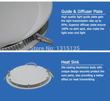 Ultra thin design 3W/6W/9W/12W/15W/18W/24W LED ceiling recessed grid downlight/ slim round panel light / LED light