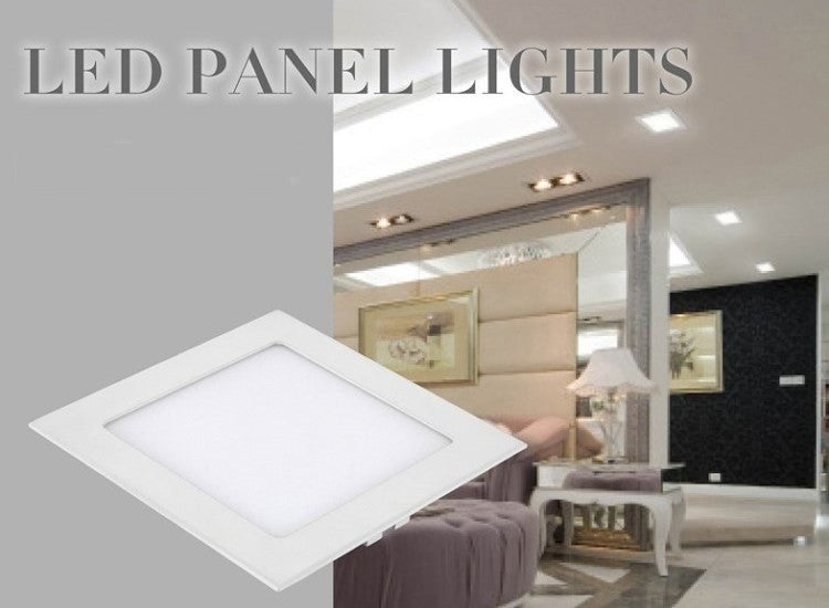 LED Downlight 4W 6W 9W 12W 15W 25W Square/Round Ultrathin SMD 2835 Power Driver Ceiling Panel Lights Cool/Natural/Warm White
