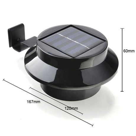 LED Solar Powered Outdoor Lights Lamp Fence Gutter Roof Yard Wall Garden light Outdoor Lighting Led Solar Creations Path Light