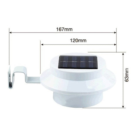LED Solar Powered Outdoor Lights Lamp Fence Gutter Roof Yard Wall Garden light Outdoor Lighting Led Solar Creations Path Light
