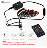 USB LED Strip RGB Changeable LED TV Background Lighting 50CM 1M 2M 3M 4M 5M DIY 5V Flexible LED Light RGB LED Strip 5050.
