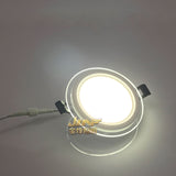 LED Panel Downlight 1PCS Dimmable Super Bright Glass Square round Ceiling Recessed Panel Lights LED Spot Light Bulb AC110V 220V