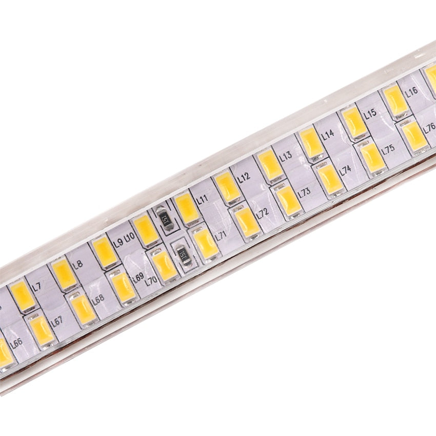 240leds/m double row led strip Light 220v 110V  SMD 5730 flexible tape 5630 1m 2m 5m 10m 20m 50m 100m + Power EU plug / US plug