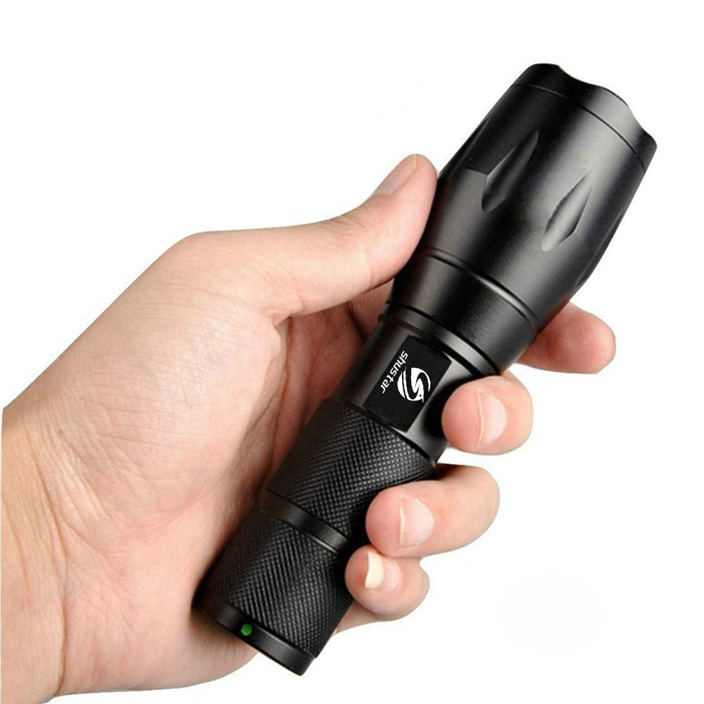 Led flashlight Ultra Bright torch T6/L2/V6 Camping light 5 switch Modes waterproof Zoomable Bicycle Light  18650 battery