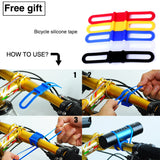 Led flashlight Ultra Bright torch T6/L2/V6 Camping light 5 switch Modes waterproof Zoomable Bicycle Light  18650 battery