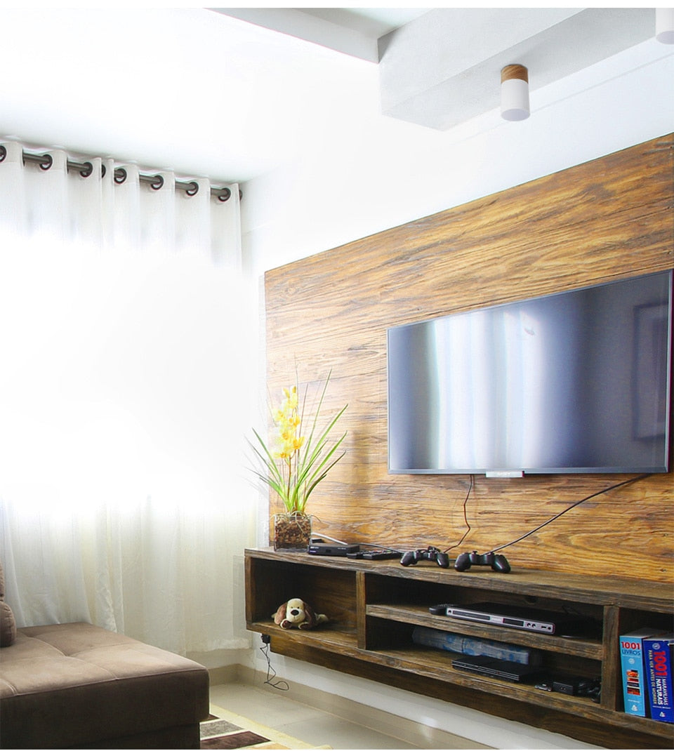 LED Downlight Wood Ceiling Lamp for Living Room Bedroom kitchen Corridor Hallways AC85-260V 5W Surface Mounted Downlight