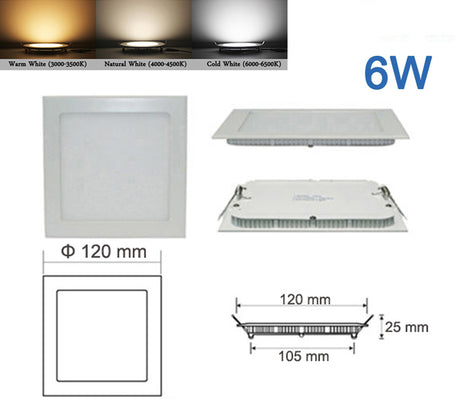 LED downlight  Square LED panel / panel light led ceiling Recessed fixtures lamp  AC85-265V