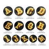 26 Letters White LED Night Light Marquee Sign Alphabet Lamp For Birthday New Year Valentine's Day Decoration