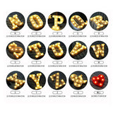 26 Letters White LED Night Light Marquee Sign Alphabet Lamp For Birthday New Year Valentine's Day Decoration