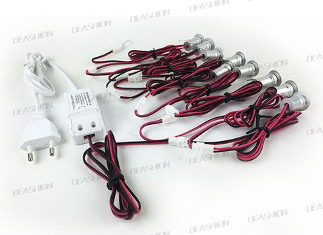 LED Spotlight 1W Recessed Plinth Light Mini LED Spot Light Small Ceiling Downlight Wall Spots jewelry Showcase Cabinet Lighting