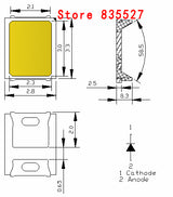 2835 SMD pure white / natural  white / warm white / cool white LED 23-25LM  bright lamp beads Light emitting diode