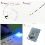 SMD Pre-soldered micro litz wired LED leads resistor 8-12V 20cm DIY 9 Colors can choose