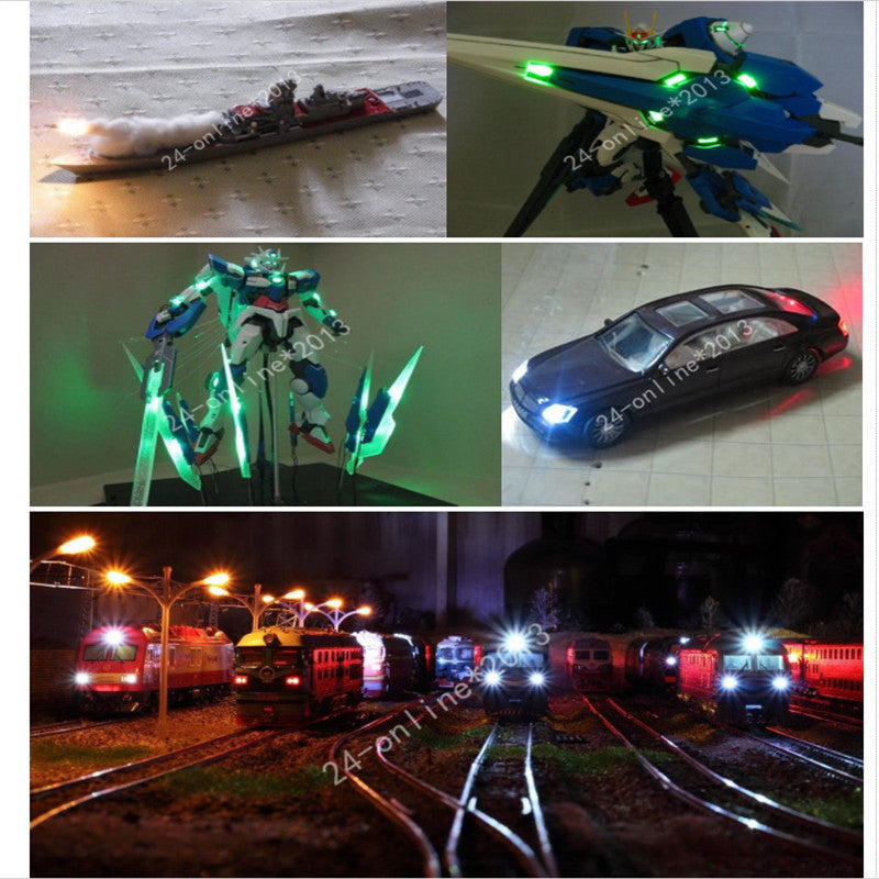 SMD Pre-soldered micro litz wired LED leads resistor 8-12V 20cm DIY 9 Colors can choose