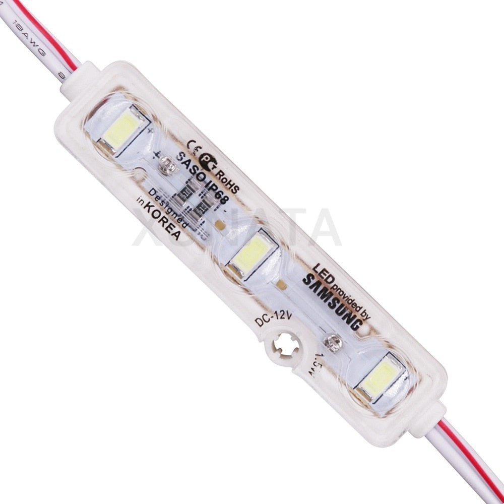Chip SMD 5630 3 LED Module Lighting DC12V IP68 Waterproof Superbright Red Blue Green White Led Modules