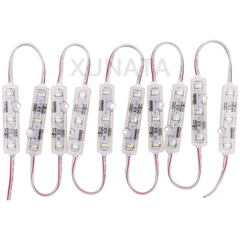 Chip SMD 5630 3 LED Module Lighting DC12V IP68 Waterproof Superbright Red Blue Green White Led Modules