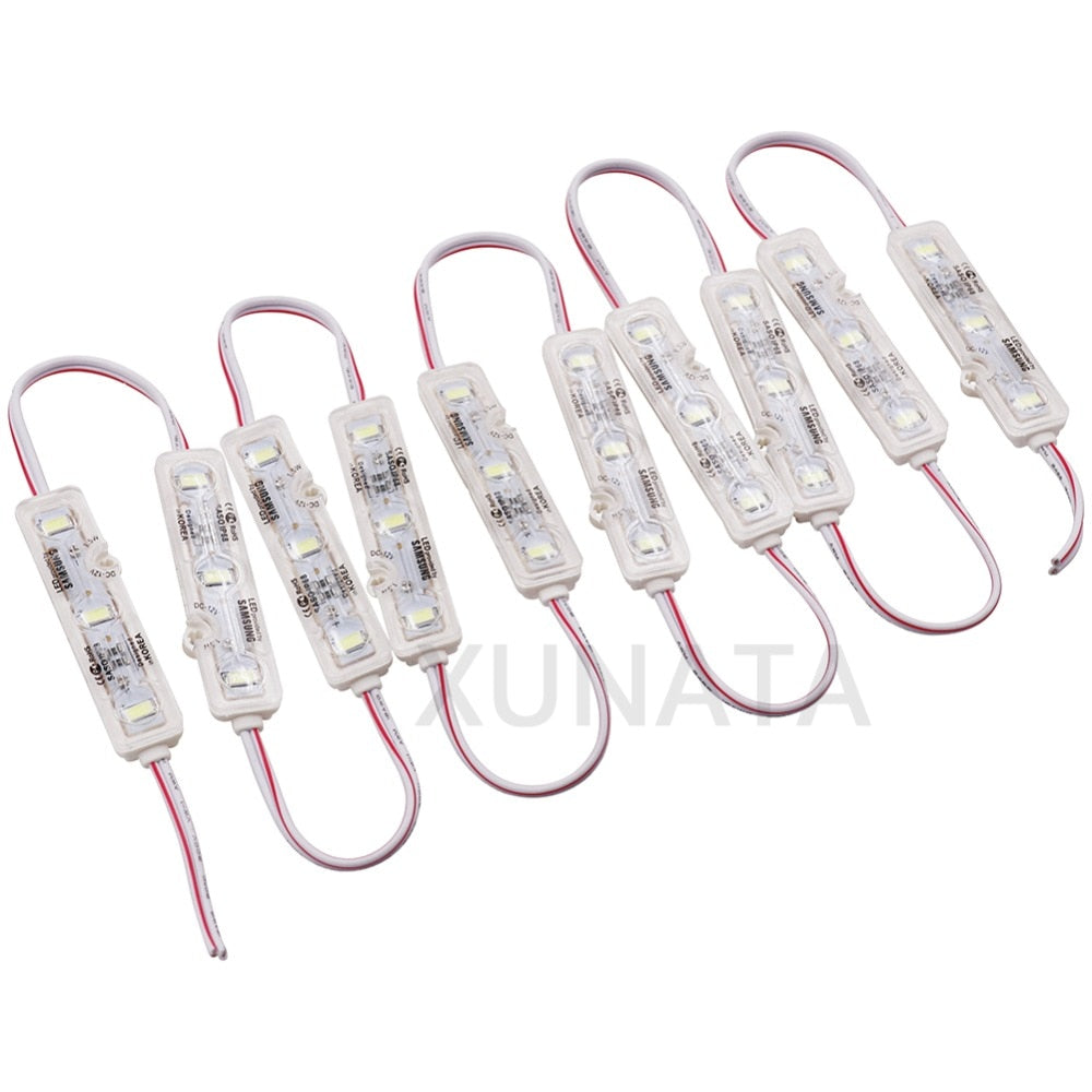 Chip SMD 5630 3 LED Module Lighting DC12V IP68 Waterproof Superbright Red Blue Green White Led Modules