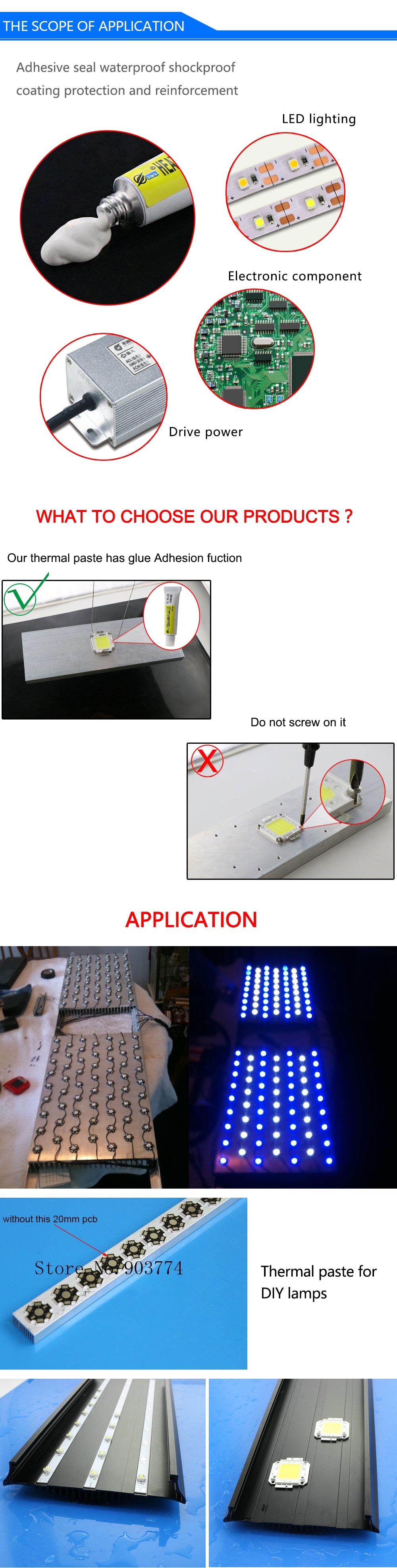 Thermal Pads Conductive Heatsink Plaster Viscous Adhesive For Chip CPU GPU VGA RAM LED IC cooler led radiator cooling