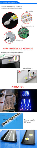 Thermal Pads Conductive Heatsink Plaster Viscous Adhesive For Chip CPU GPU VGA RAM LED IC cooler led radiator cooling