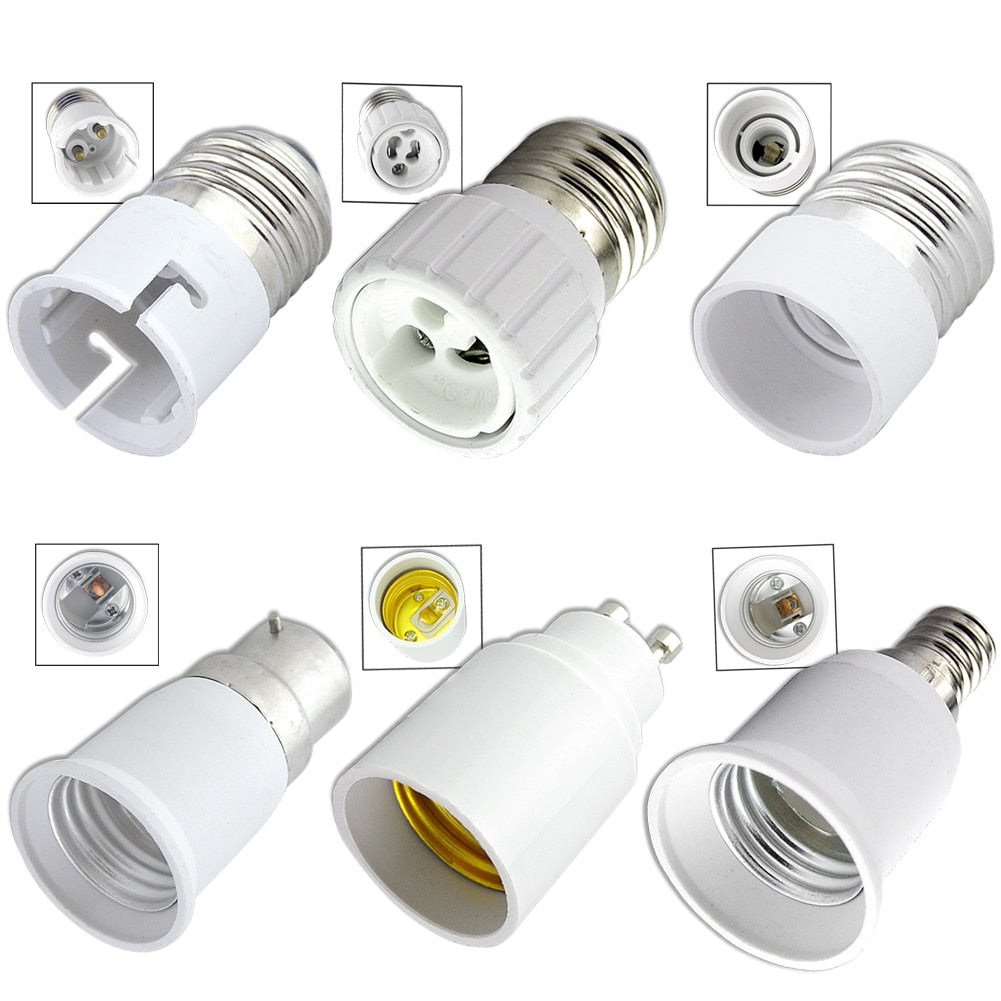 E27 to GU10 Converter LED Light Lamp Bulb Adapter Adaptor Screw Socket ceramic material E27 TO GU10 SOCKET BULB BASE