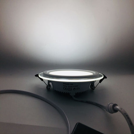 LED Downlight 18W Round/Square Glass LED Downlight Recessed LED Panel Light Spot Ceiling Down Light AC110V 220V Warm/Cold White