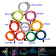 Flexible Neon Light Glow EL Wire Rope tape Cable Strip LED Neon Lights Shoes Clothing Car decorative ribbon lamp 3V