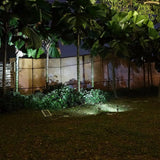 Mini 50X Updated All Metal Twin Solar Powered LED Outdoor Landscape garden decoration Spotlight Waterproof 5m Cable  garden lamp