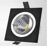 LED square COB Downlight Dimmable ac80-240V 7W 9W 12W Recessed Led ceiling lamp Spot light Bulbs Indoor Lighting