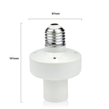Durable E27 Screw LED Light Lamp Base Holder With Wireless Remote Control Switch Bulb Socket led
