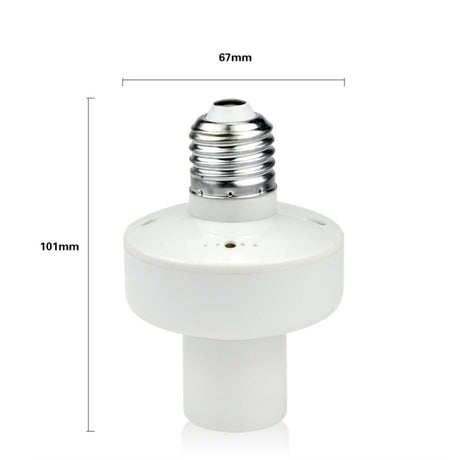 Durable E27 Screw LED Light Lamp Base Holder With Wireless Remote Control Switch Bulb Socket led
