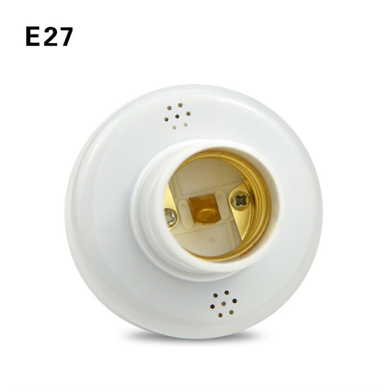 Durable E27 Screw LED Light Lamp Base Holder With Wireless Remote Control Switch Bulb Socket led