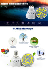 LED Lamp Cup E27 E14 MR16 GU10 Bulb Light Lampada LED Spotlight 48 LEDs 2835 Chip SMD Bombillas LED Lighting Corn Bulbs 6W